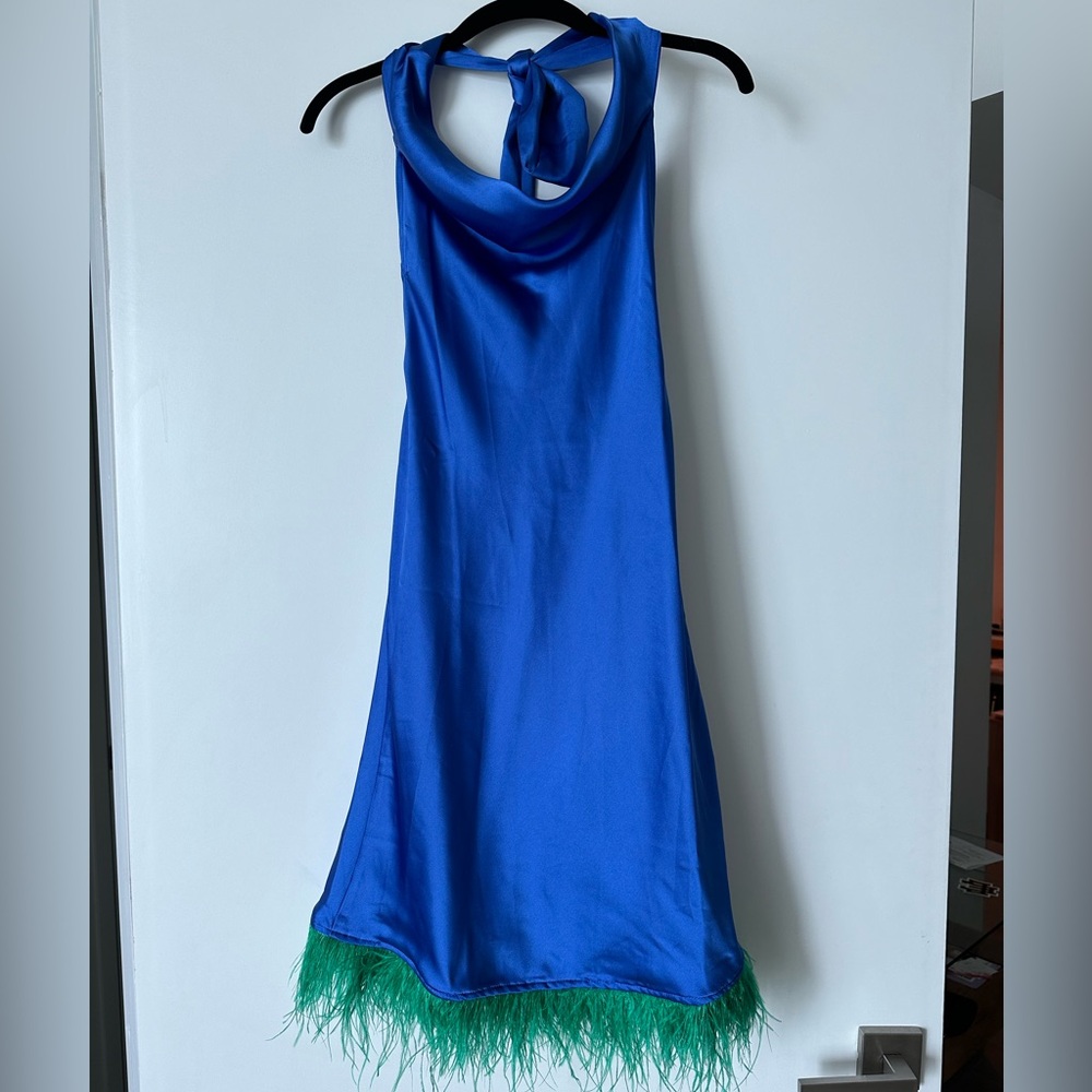 Weworewhat satin halter mini - only worn once! Great condition.